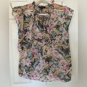Ranna Gill Multicolor Floral Blouse